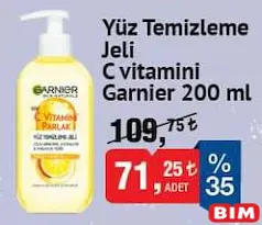 GARNİER YÜZ TEMİZLEME JELİ C VİTAMİNİ 200 ML